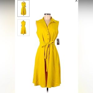 NWT mustard yellow Sharagano dress